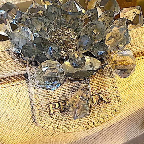 Authentic Prada PVC Transparent & Canvas Handbag - Picture 2 of 12